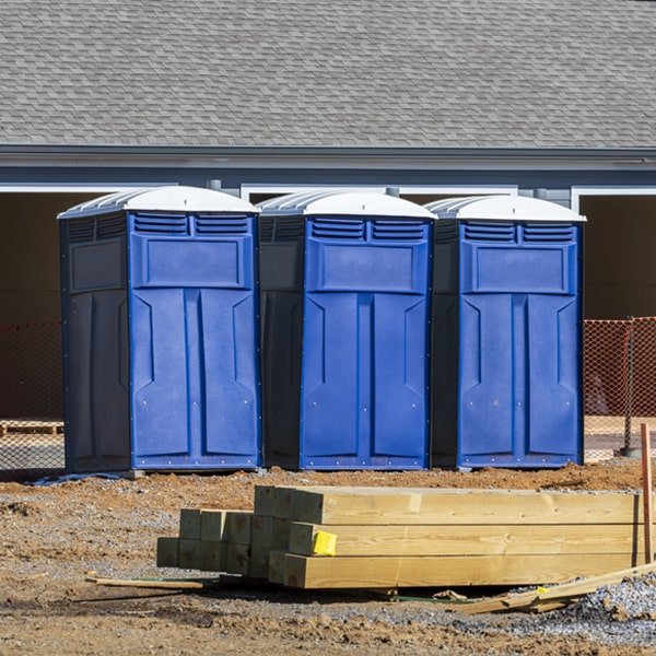 do you offer hand sanitizer dispensers inside the portable restrooms in Saybrook Ohio